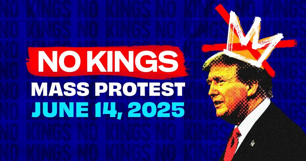 No Kings Protest Graphic